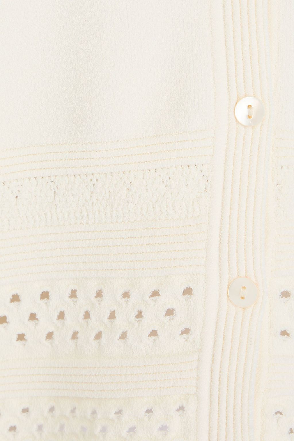 AUTUMN CASHMERE Cardigan aus Pointelle-Strick