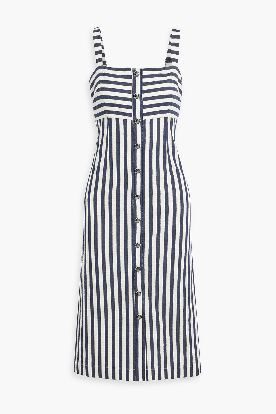 Artie metallic striped woven midi dress