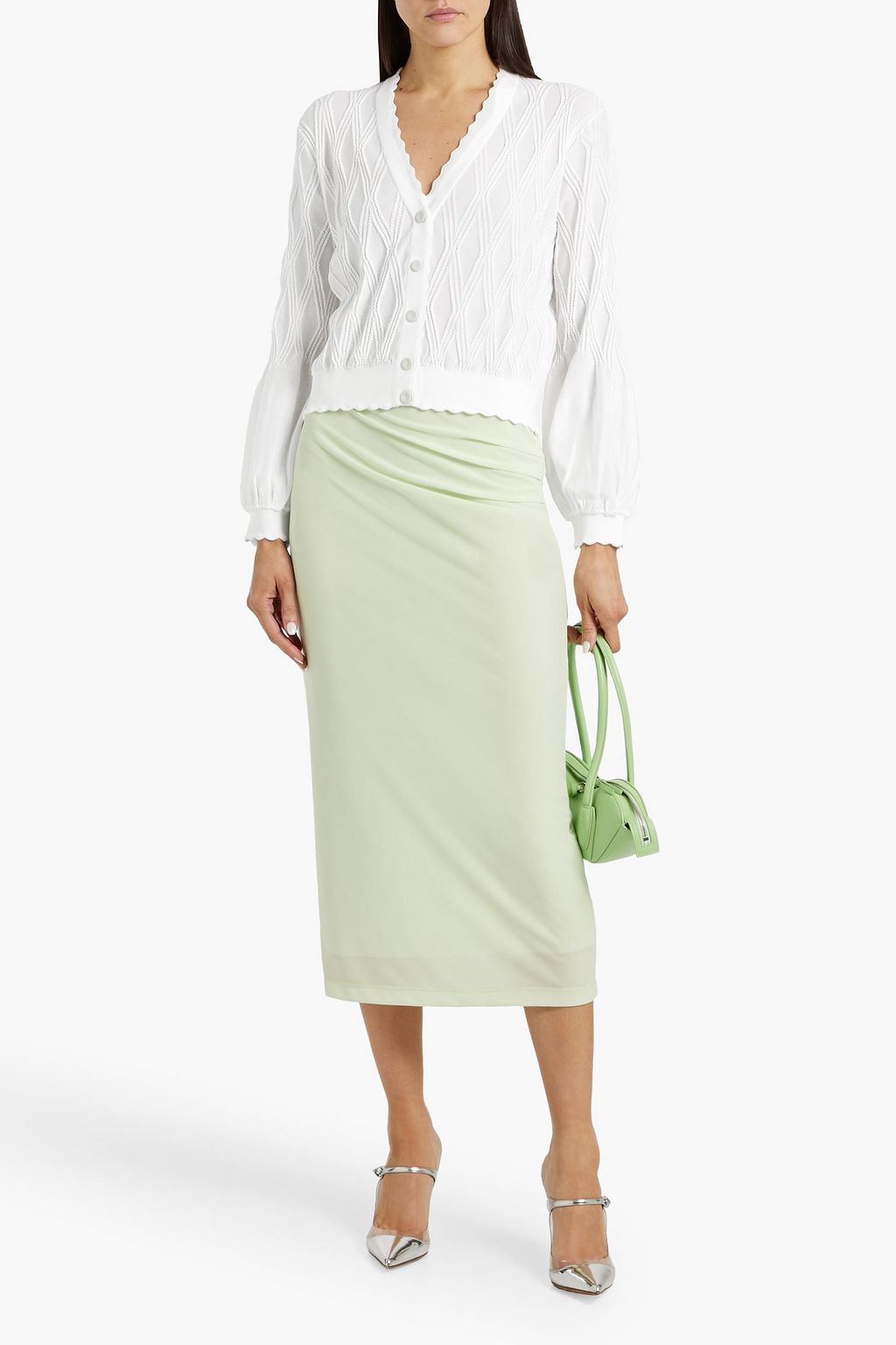 DIANE VON FURSTENBERG Pamela cable-knit cardigan