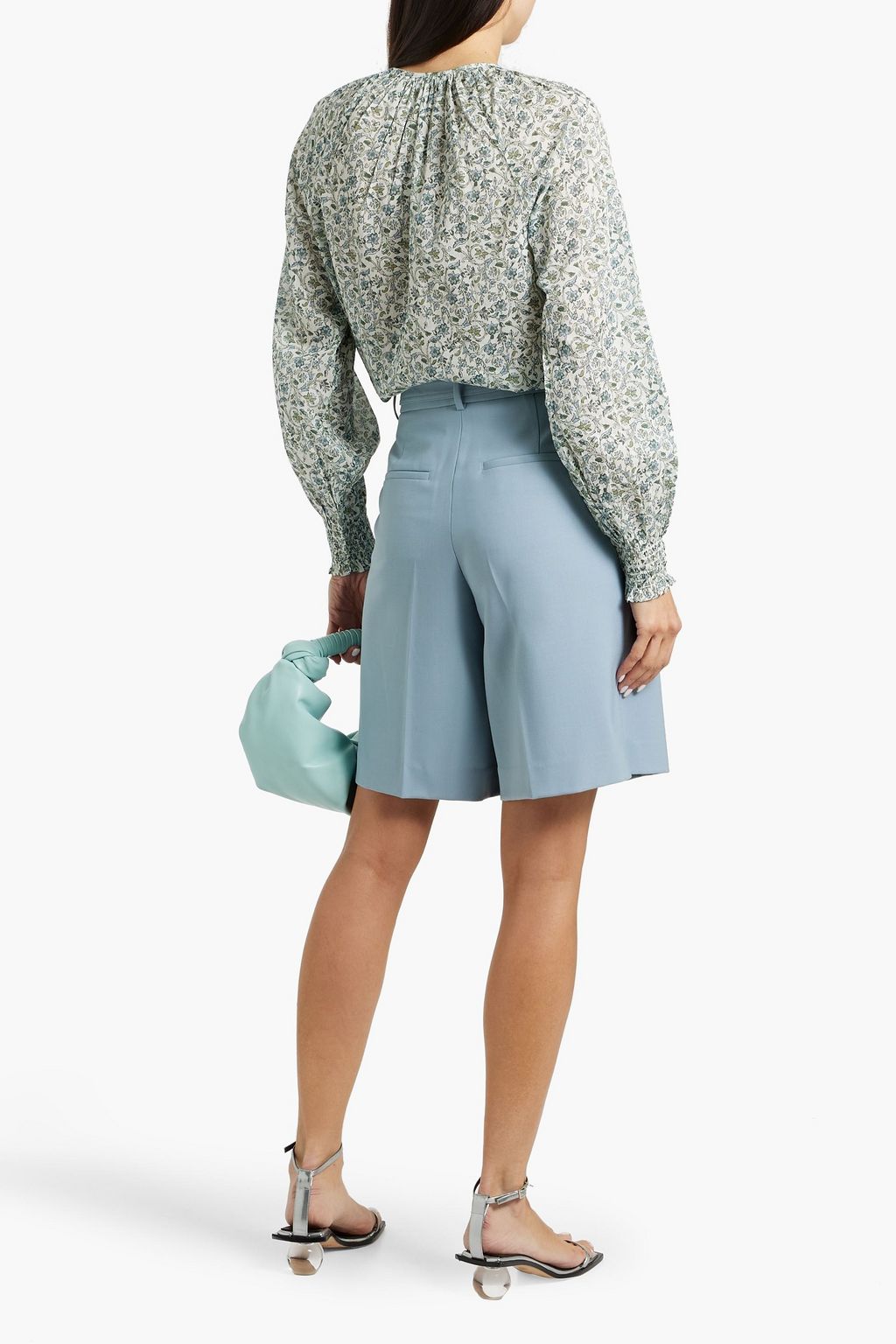 VERONICA BEARD Layana floral-print cotton-gauze top