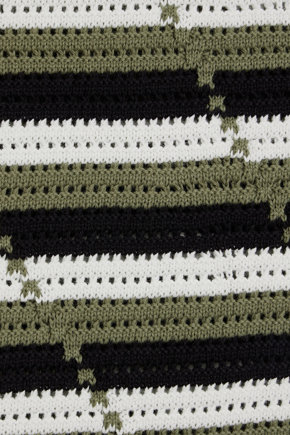 Diane Von Furstenberg Cassie Fringed Crocheted Cotton Vest