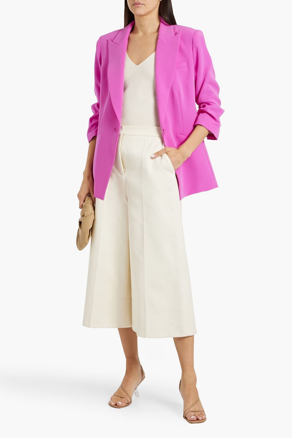 VERONICA BEARD Salome Dickey ruched crepe blazer