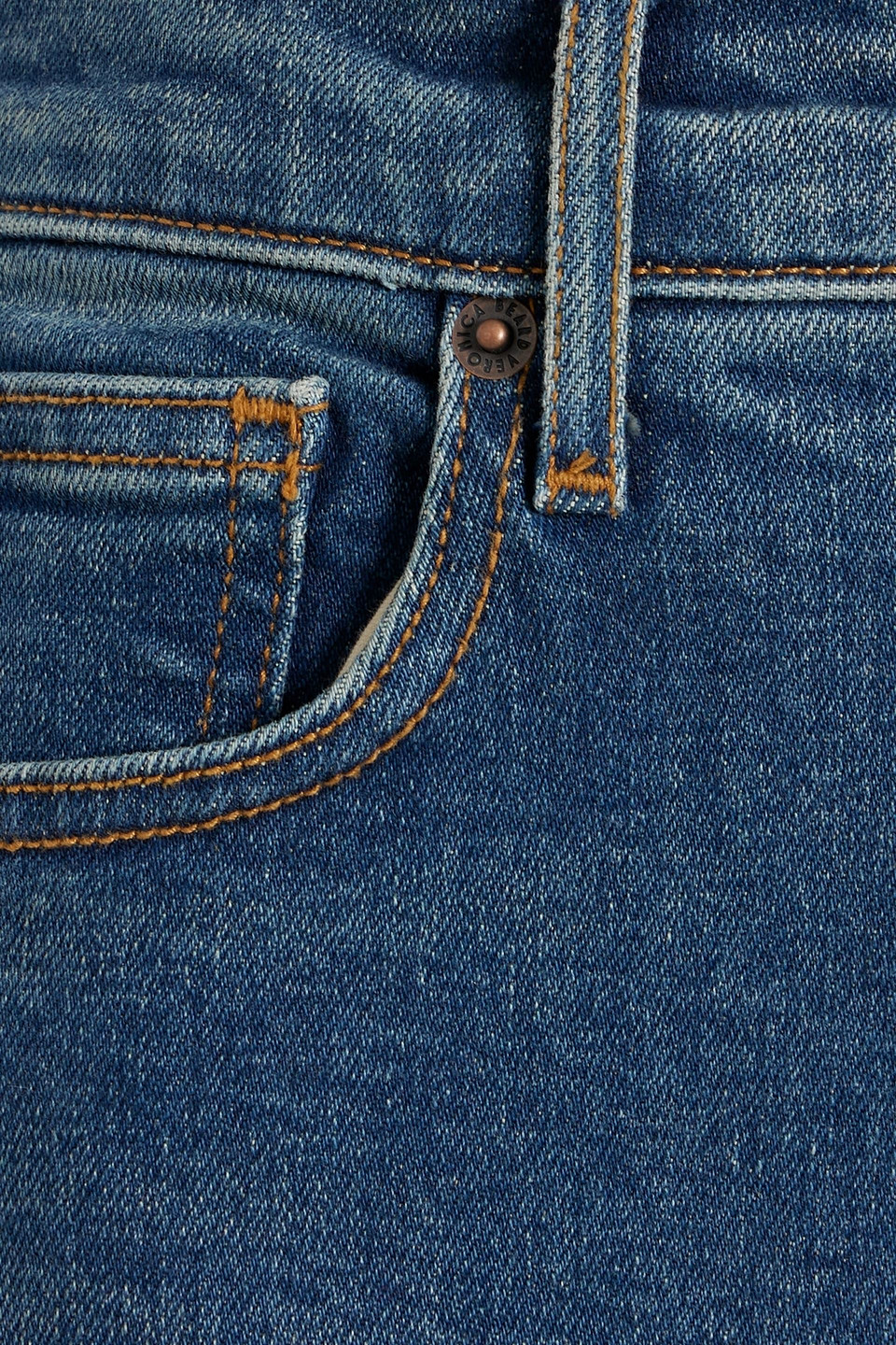 Shop Veronica Beard High-rise Straight-leg Jeans