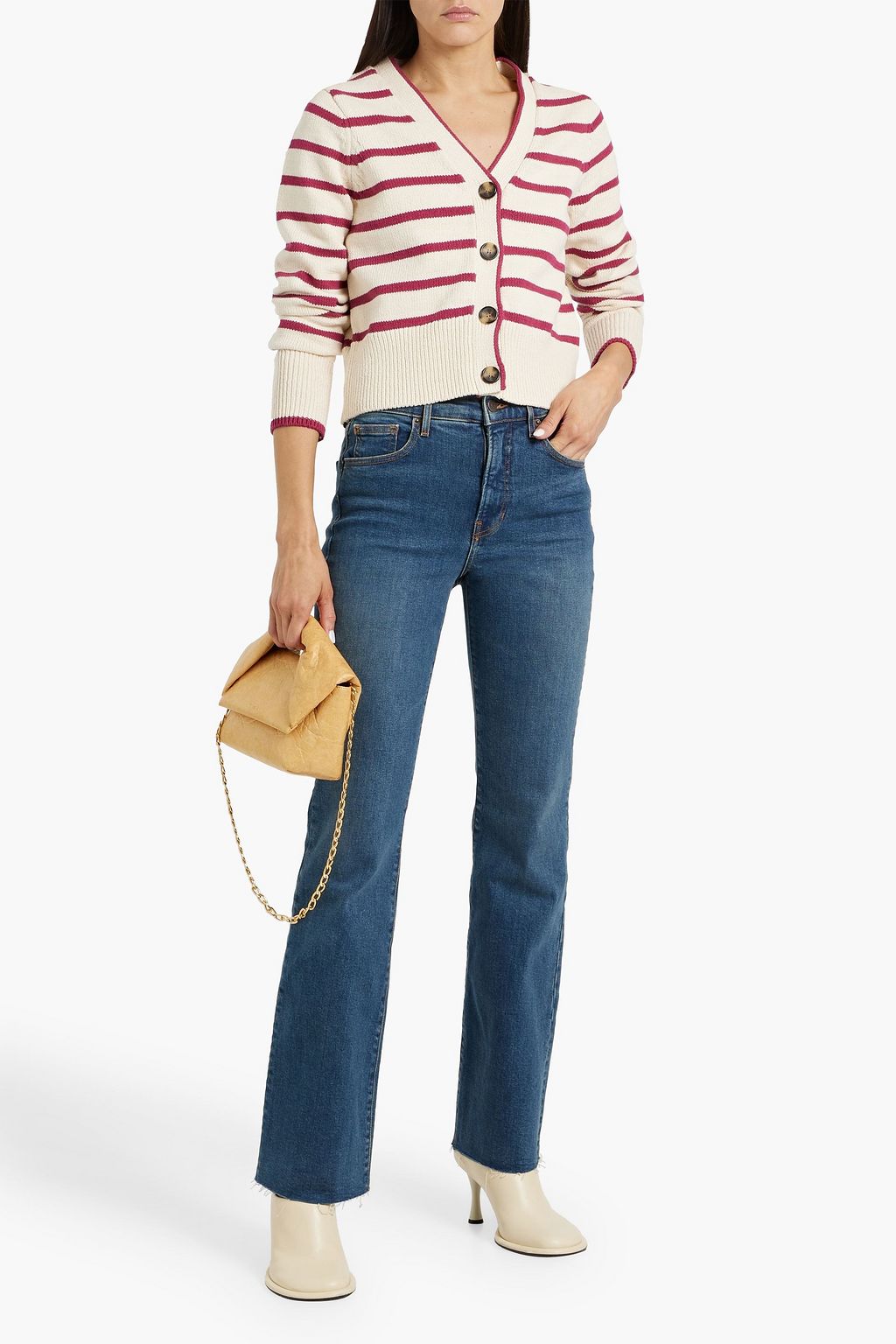 VERONICA BEARD High-rise straight-leg jeans