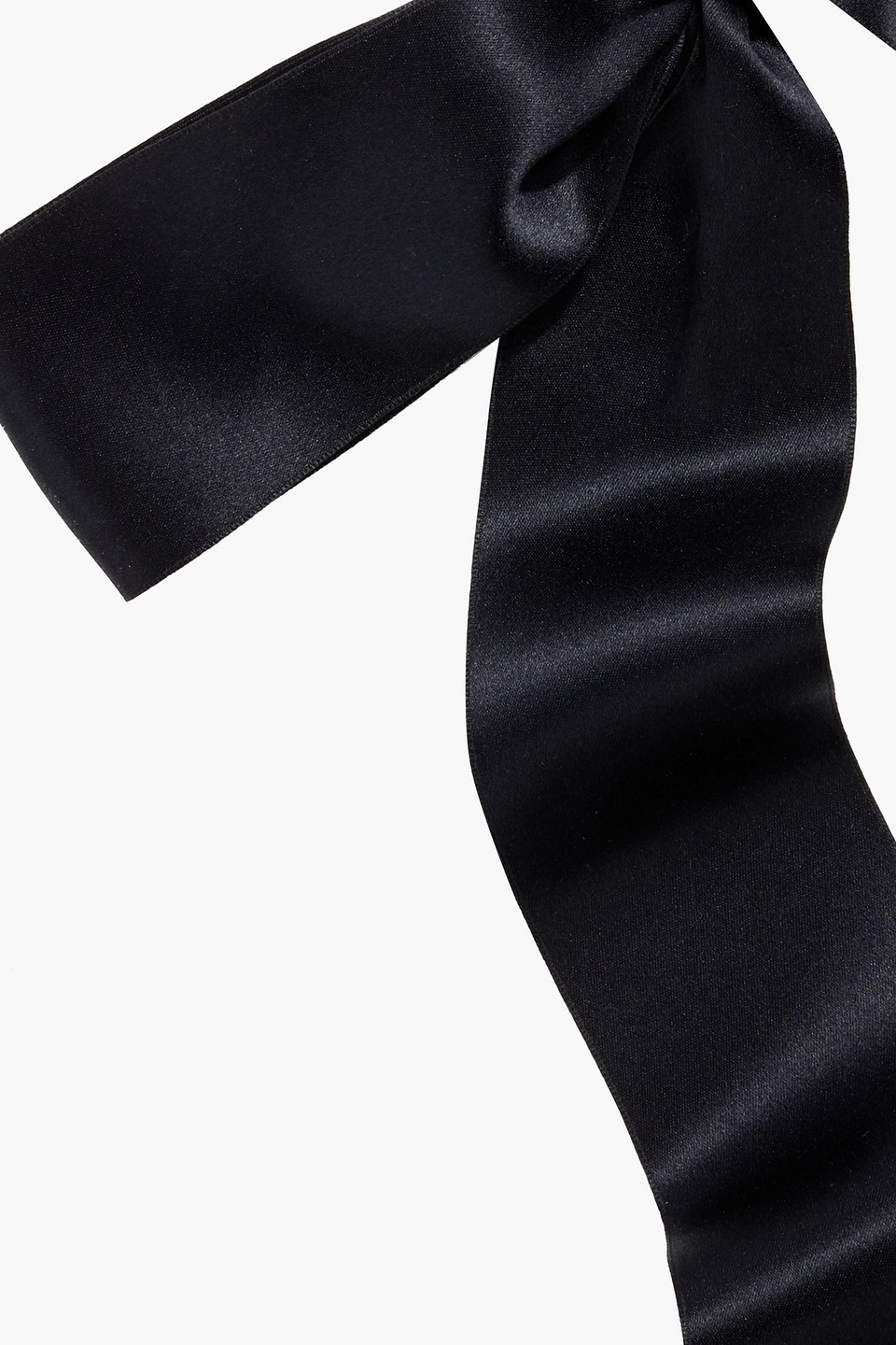 Jennifer Behr Darla Satin Bow Hair Clip In Black