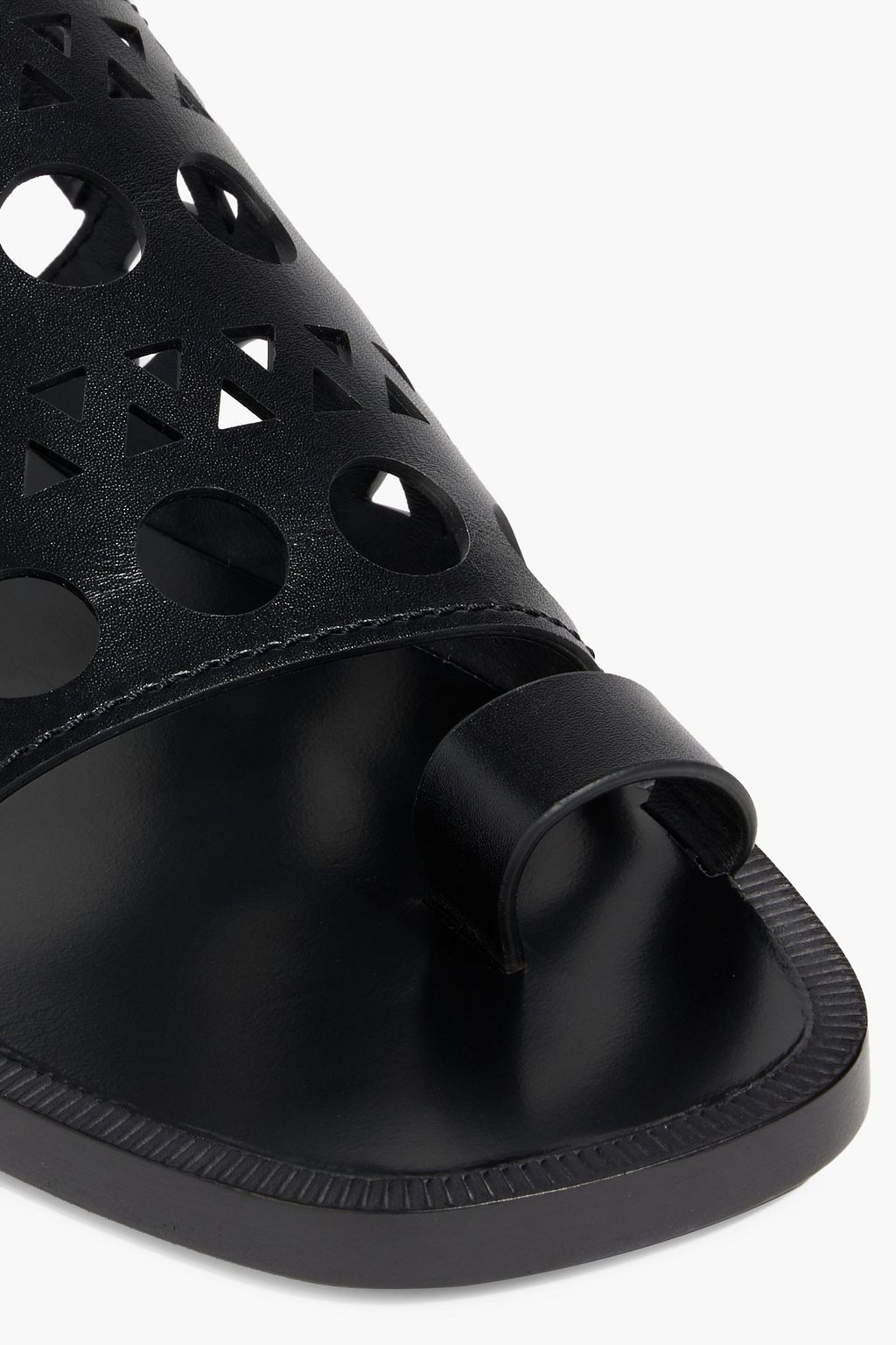 ALAÏA Laser-cut leather slingback sandals