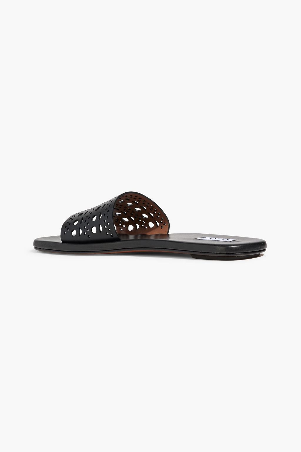 ALAÏA Laser-cut leather slides