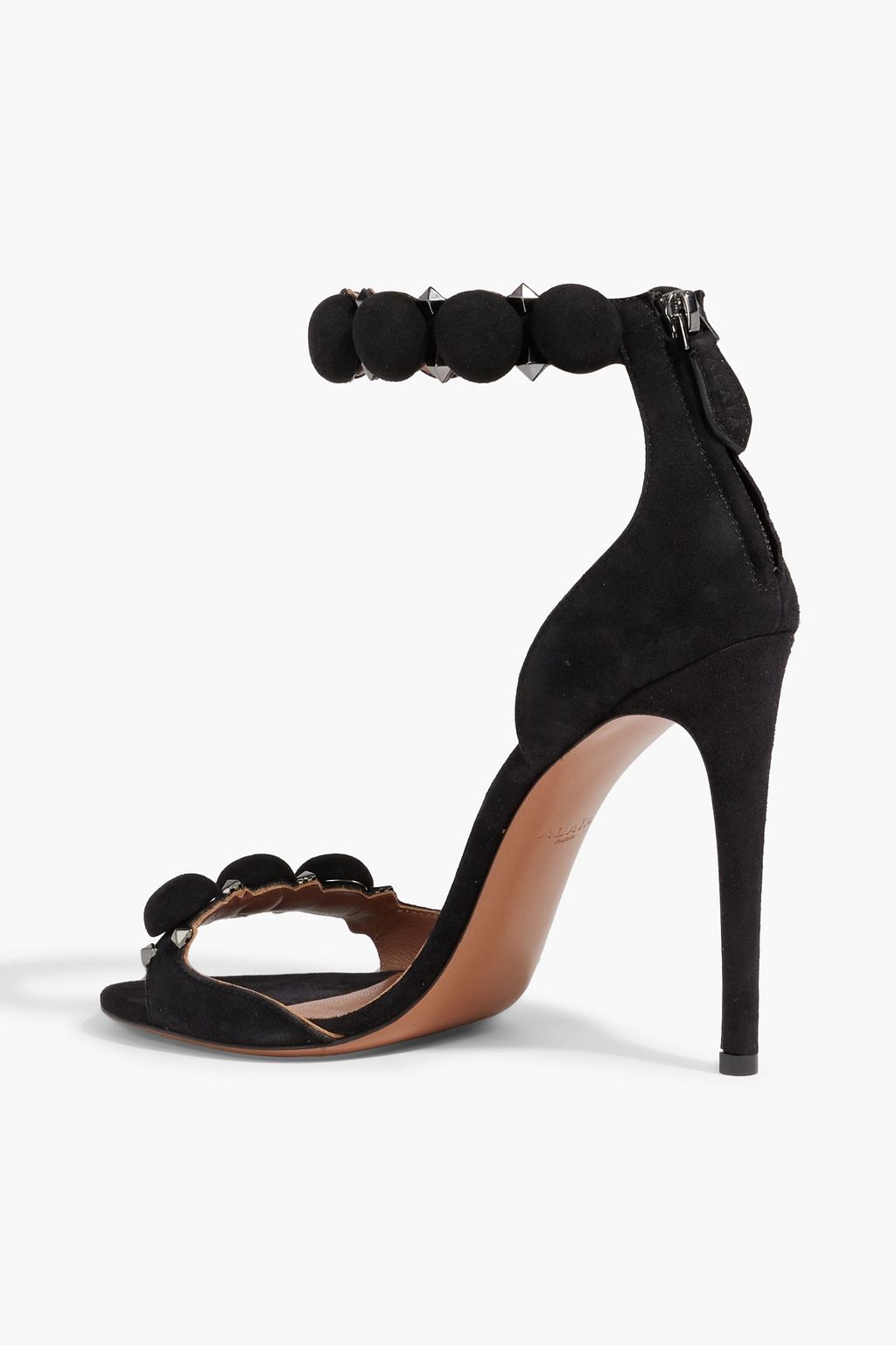 ALAÏA La Bombe 110 studded suede sandals