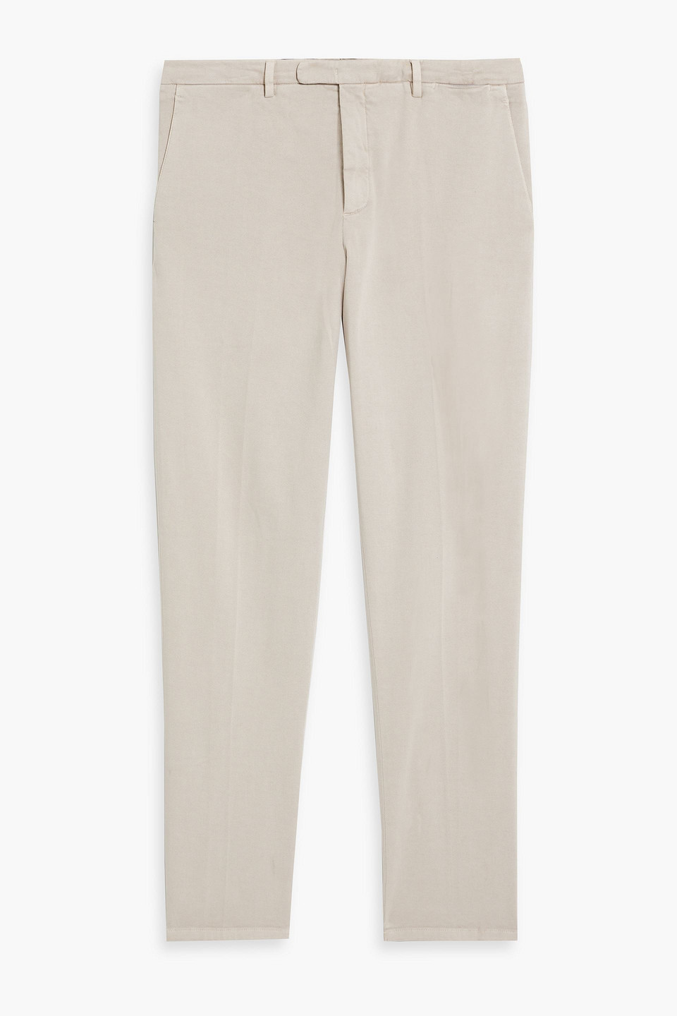 Boglioli Cotton-blend Twill Chinos In Stone