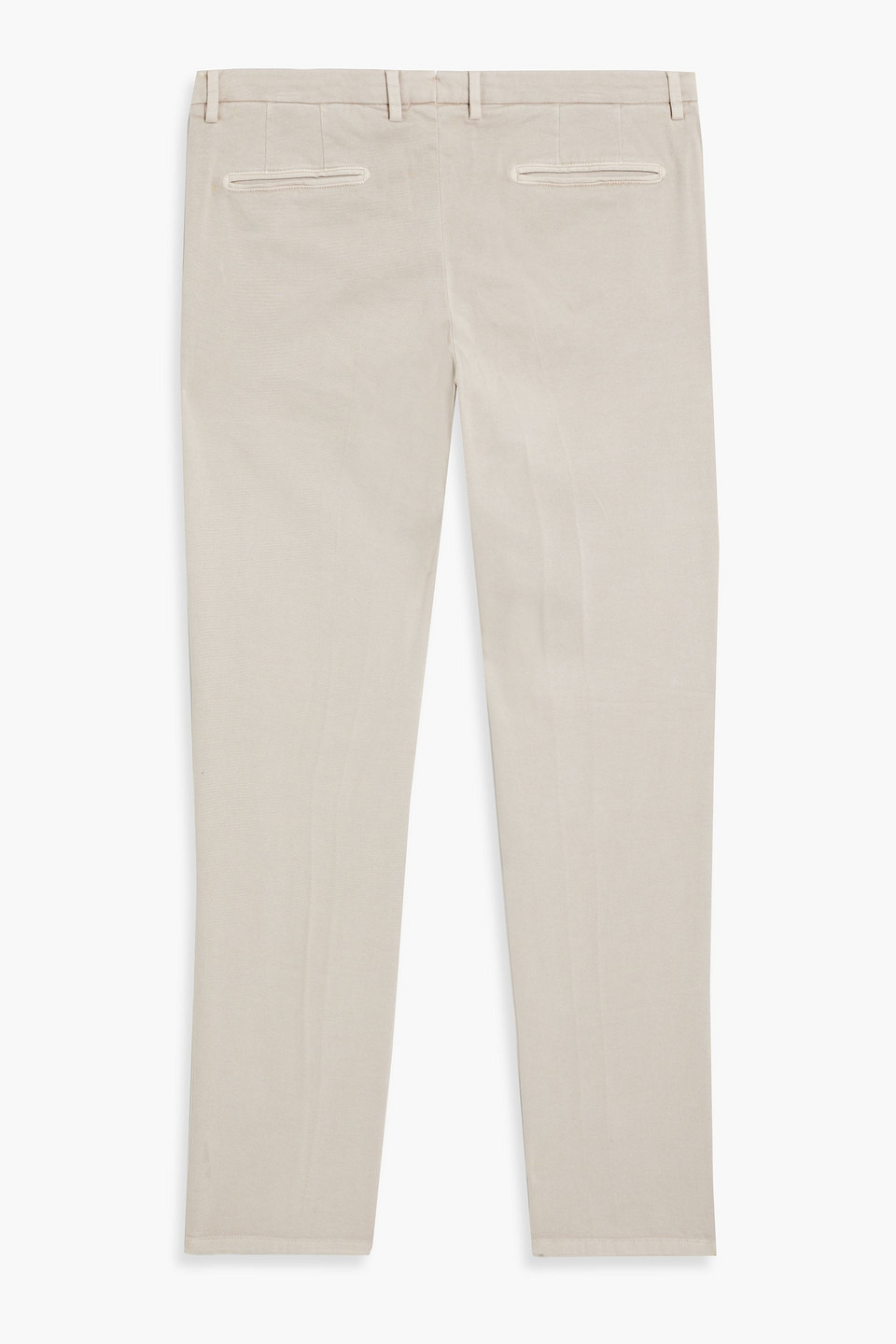 Boglioli Cotton-blend Twill Chinos In Stone