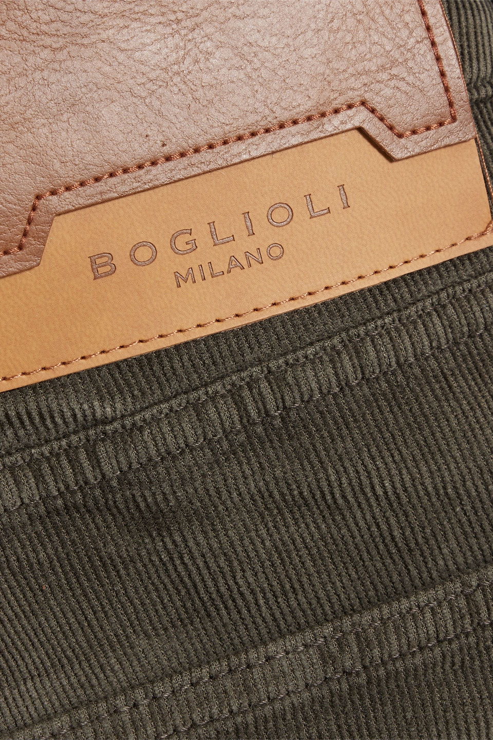 Boglioli Slim-fit Cotton-blend Corduroy Pants In Brown