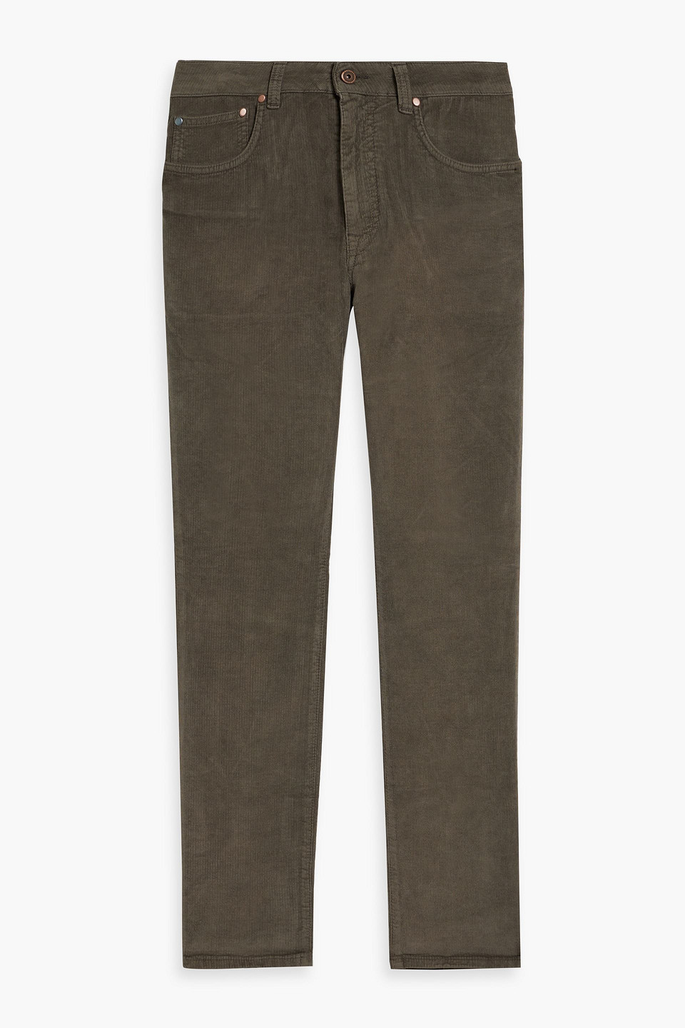 Boglioli Slim-fit Cotton-blend Corduroy Pants In Brown