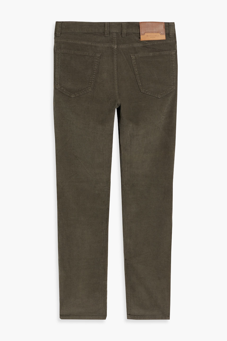 Boglioli Slim-fit Cotton-blend Corduroy Pants In Brown