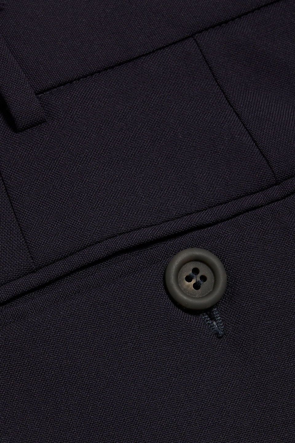 Canali Drawstring Straight-leg Trousers In Midnight Blue