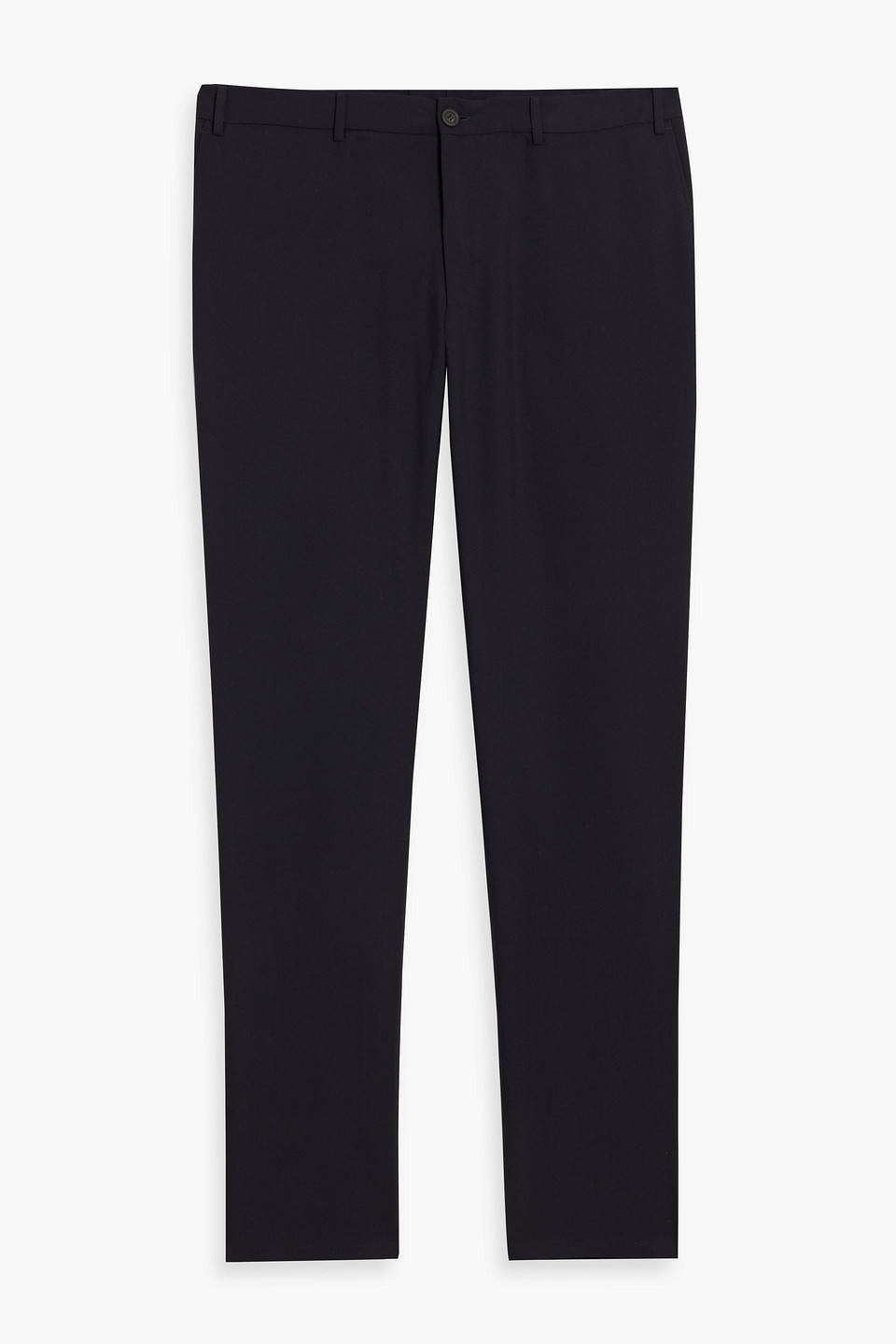 Canali Drawstring Straight-leg Trousers In Midnight Blue