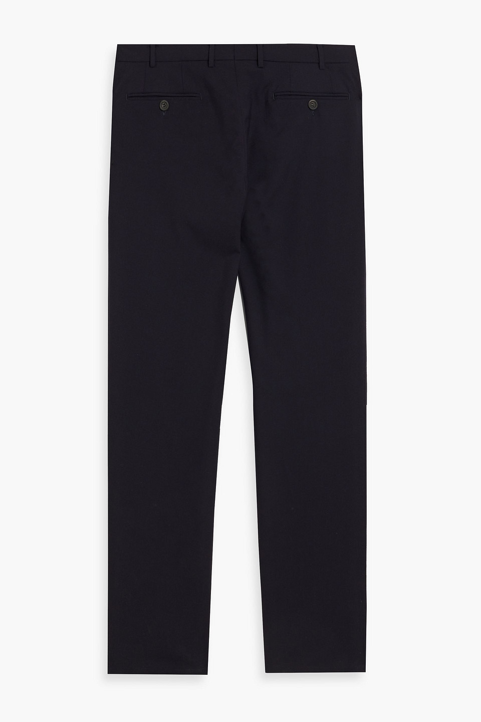 Canali Drawstring Straight-leg Trousers In Midnight Blue