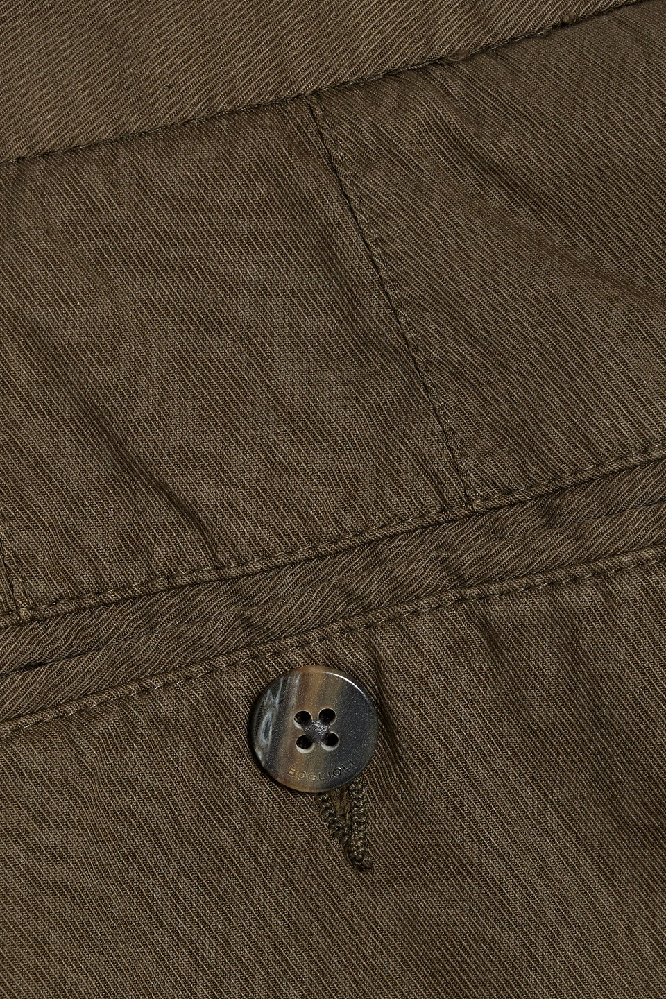 Boglioli Cotton-blend Twill Chinos In Army Green