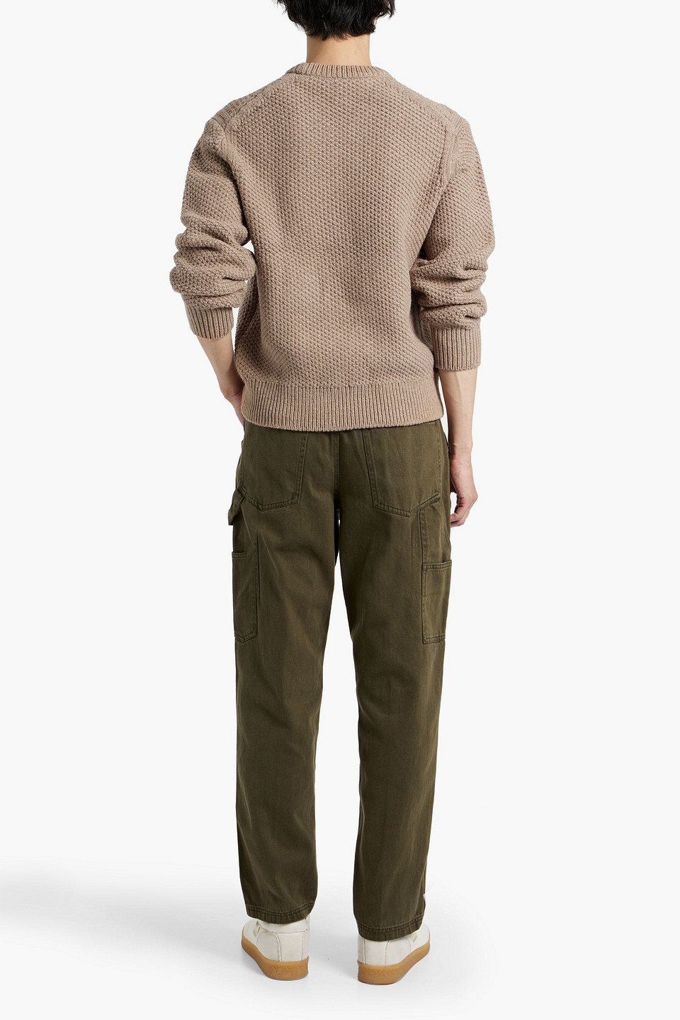 Alex Mill Benji Cotton And Wool-blend Sweater In Brown