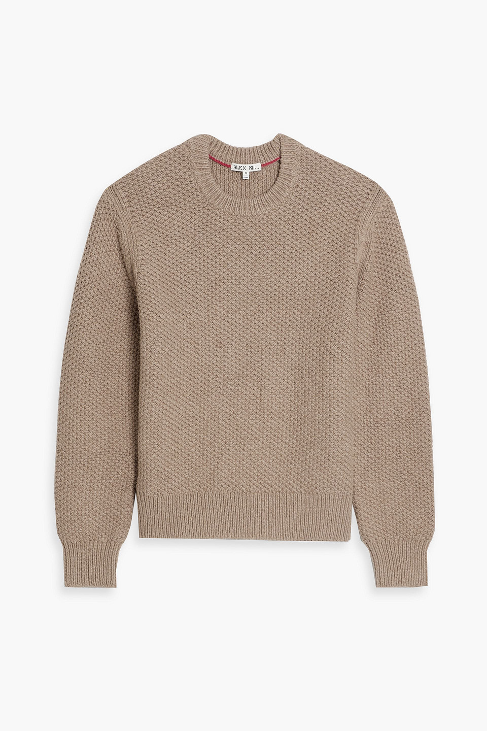 Alex Mill Benji Cotton And Wool-blend Sweater In Brown