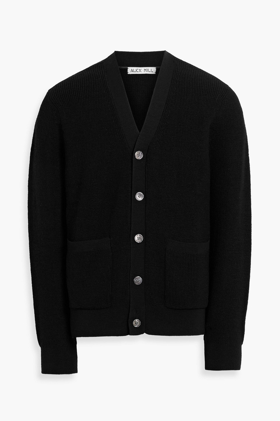 Alex Mill Samuel Wool Cardigan In Black