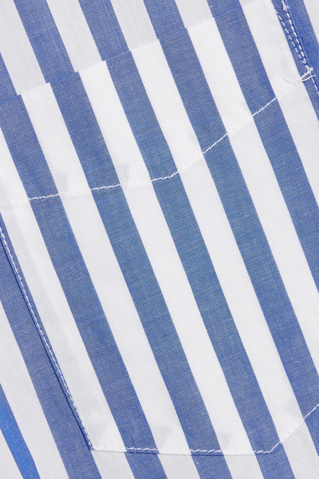 ALEX MILL Mill striped cotton-poplin shirt