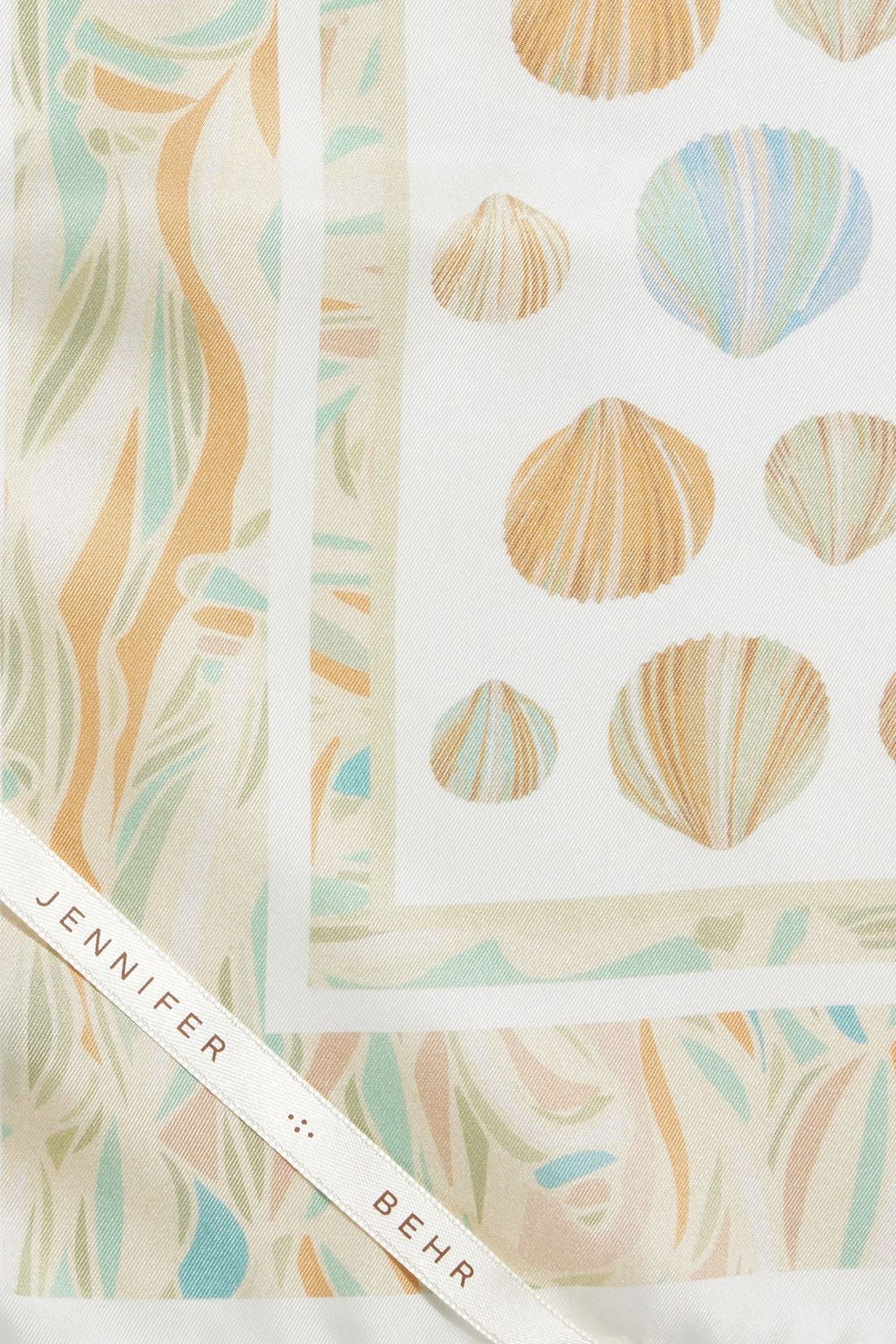 JENNIFER BEHR Bennett printed silk-twill scarf