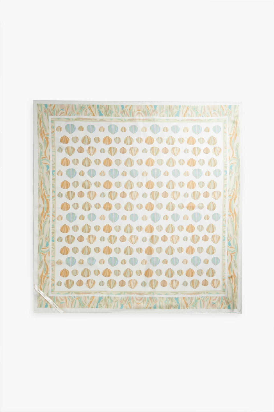 Bennett printed silk-twill scarf