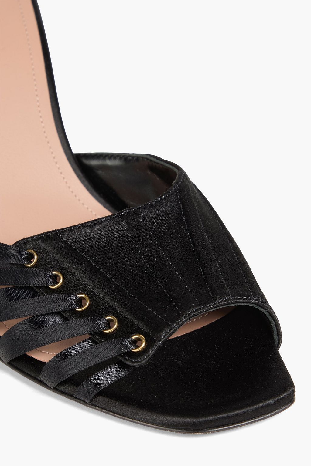 MALONE SOULIERS حذاء ميول بيكسلي من الساتان برباط