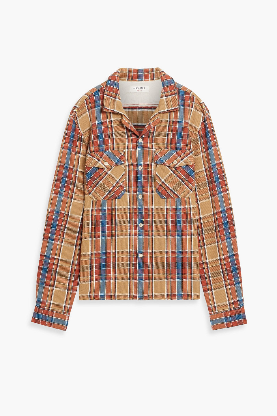 Ethan checked cotton-flannel shirt