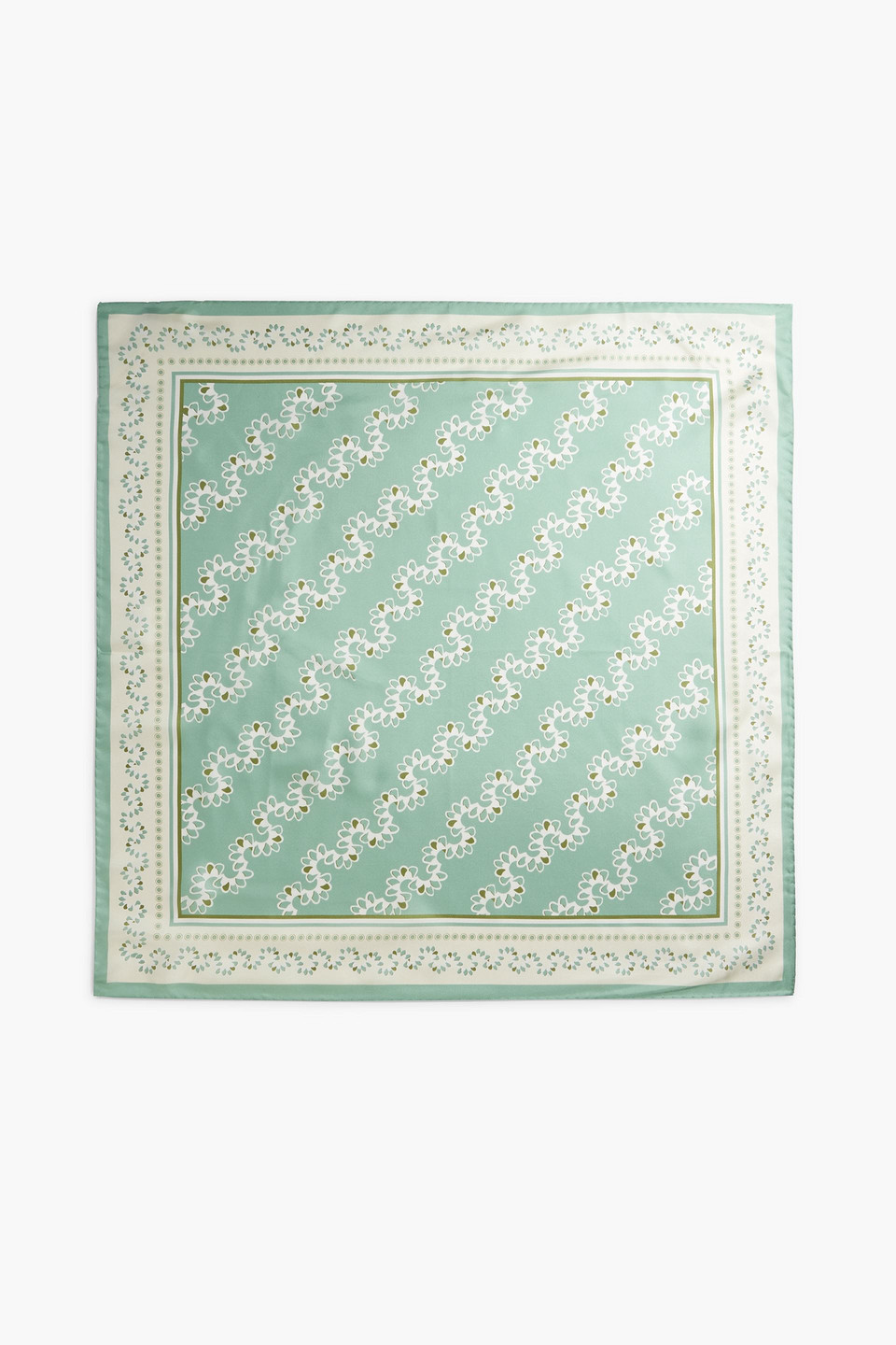 Julia Berolzheimer Neptune printed silk-twill scarf