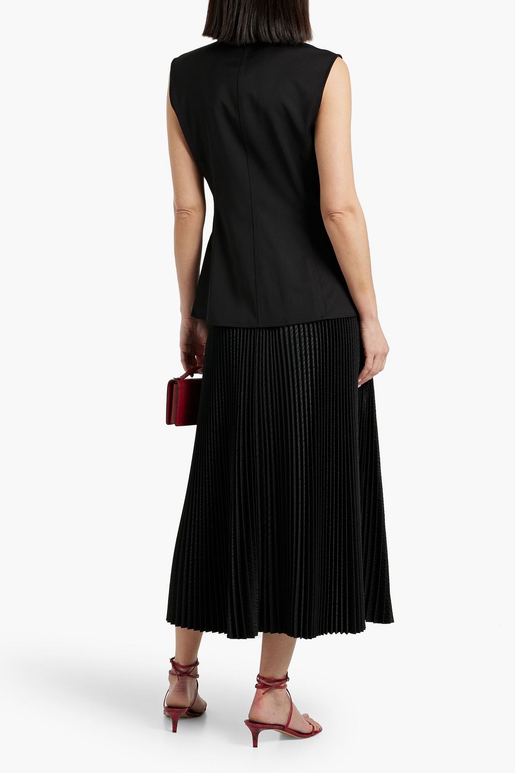HELMUT LANG Wool-twill vest