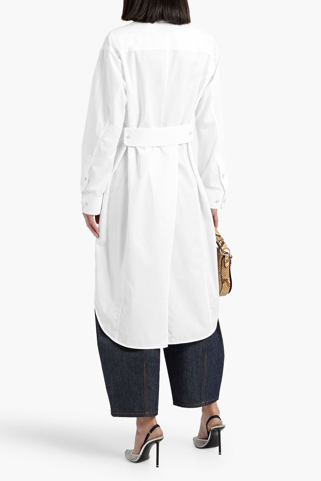 HELMUT LANG Apex Tail asymmetric cotton-poplin shirt
