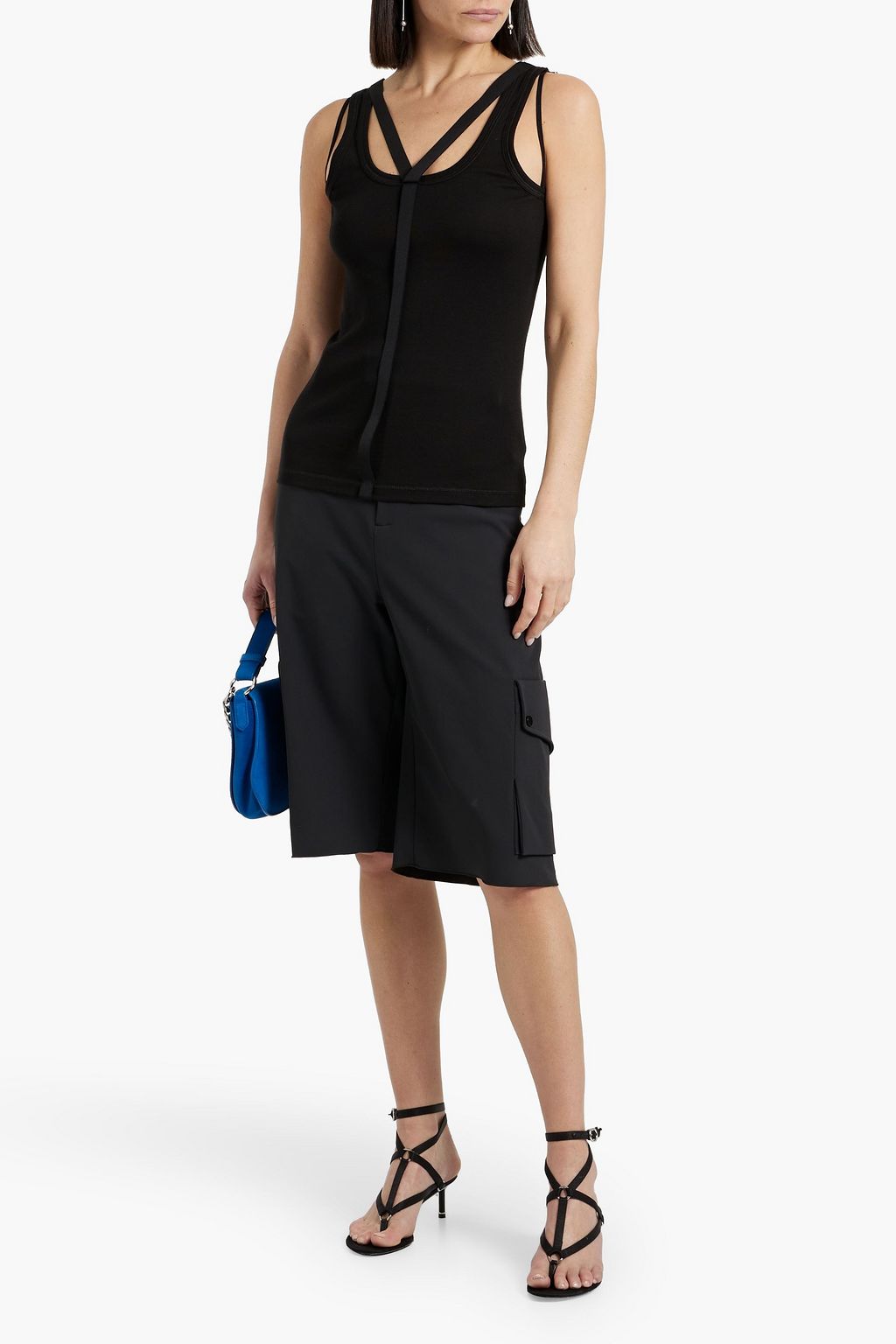 HELMUT LANG Pima cotton and modal-blend jersey tank