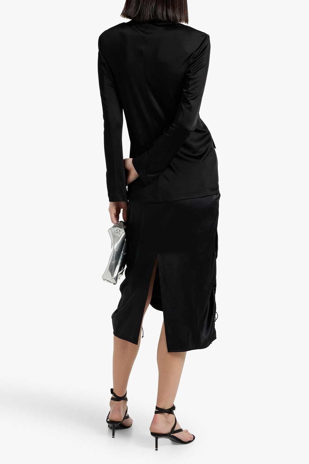 HELMUT LANG Double-breasted jersey blazer