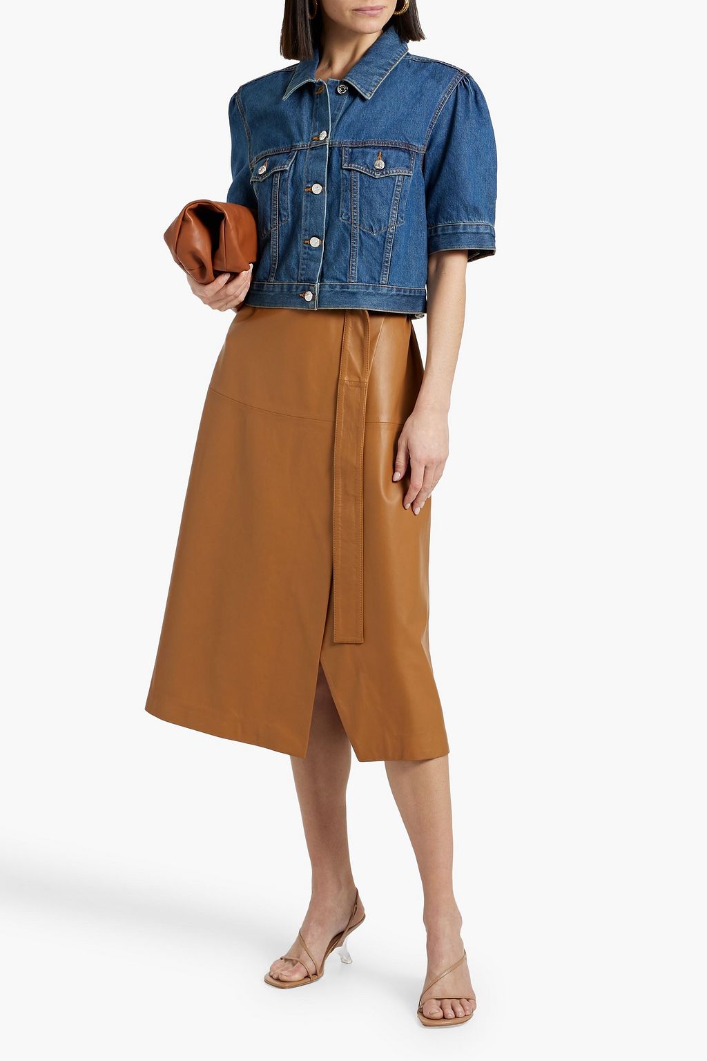 VERONICA BEARD Raina cropped denim jacket