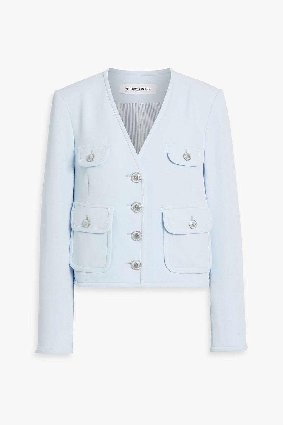 Veronica Beard Isola Tailored Jacket In Sky Blue