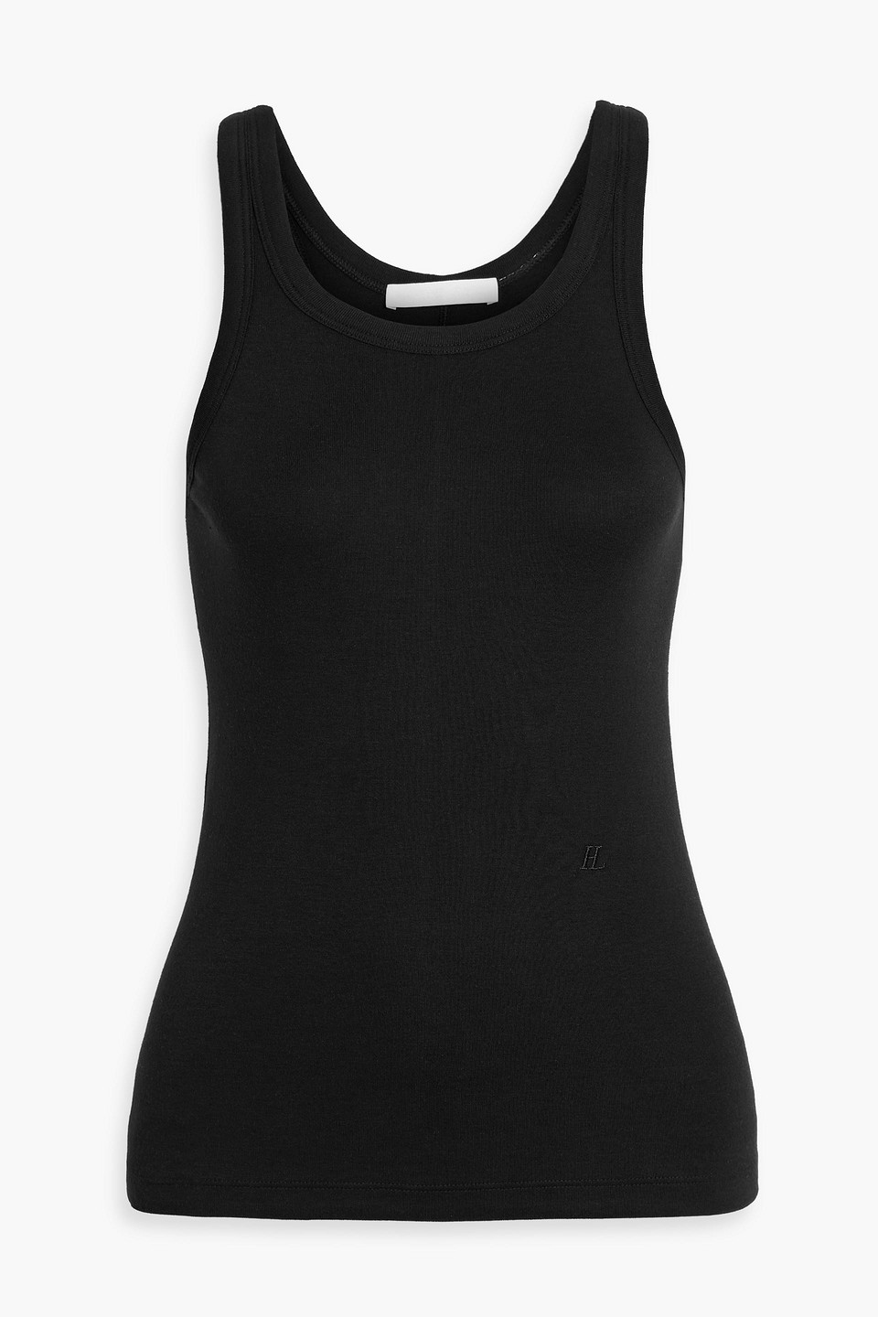 Helmut Lang Pima Cotton And Modal-blend Jersey Tank In Black