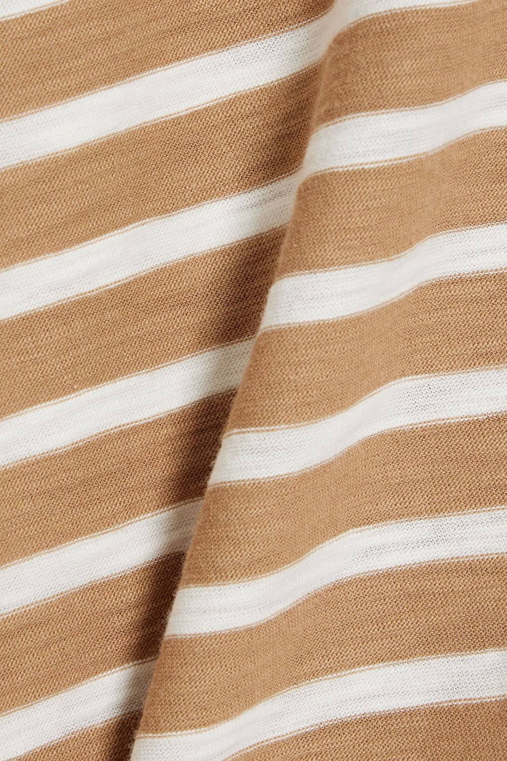 VERONICA BEARD Netto striped slub Pima cotton-jersey top