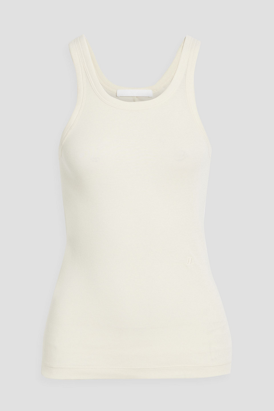 Helmut Lang Pima Cotton And Modal-blend Jersey Tank In Ivory