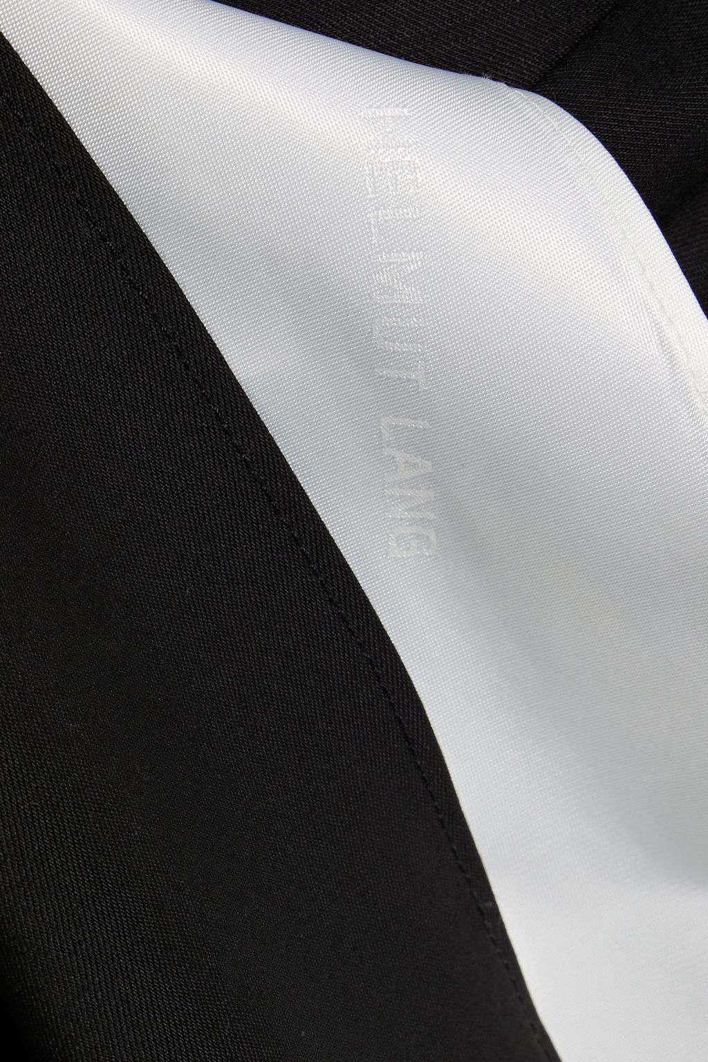 HELMUT LANG Asymmetric layered wool midi dress