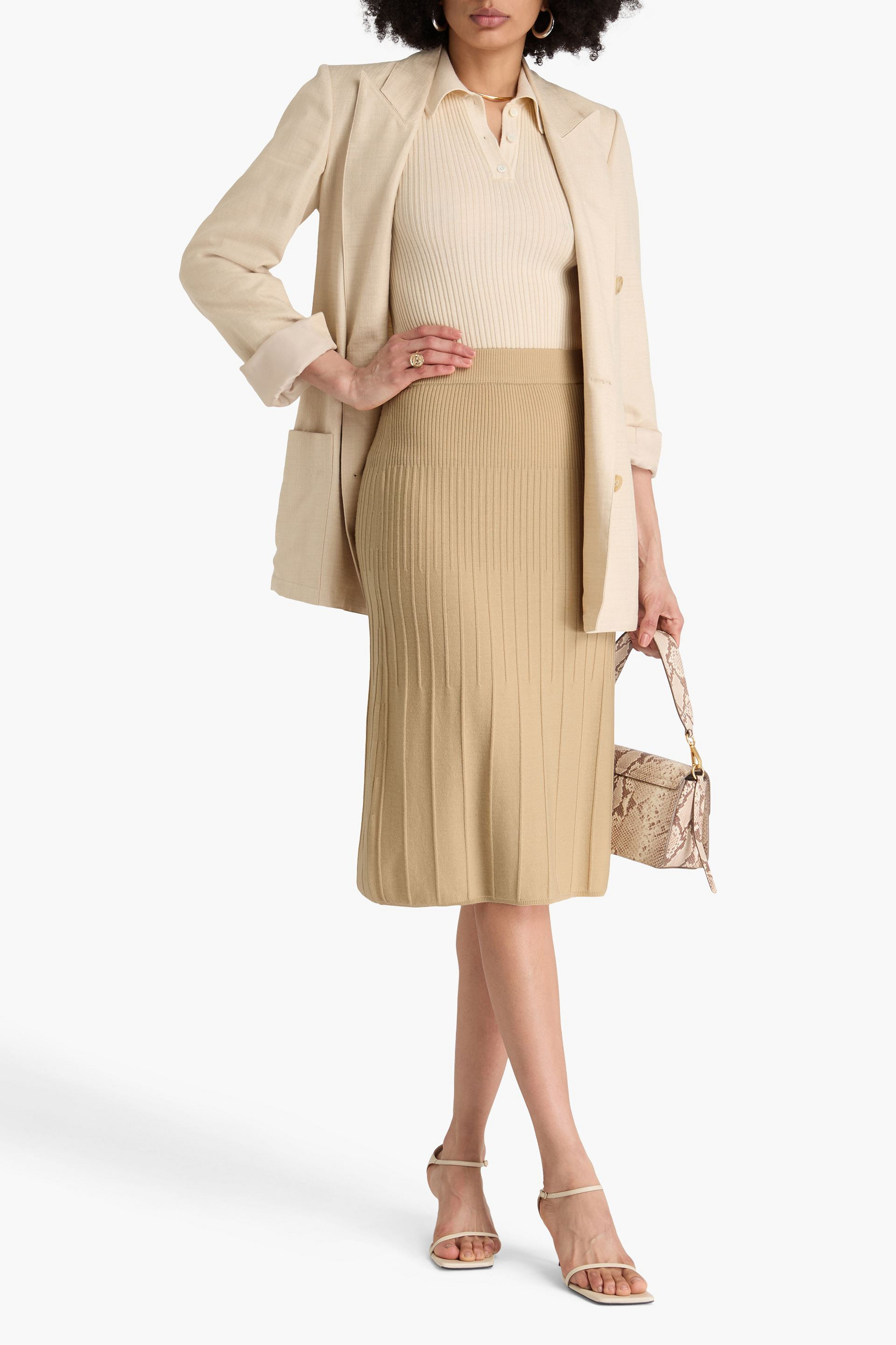 JOSEPH Merino wool skirt