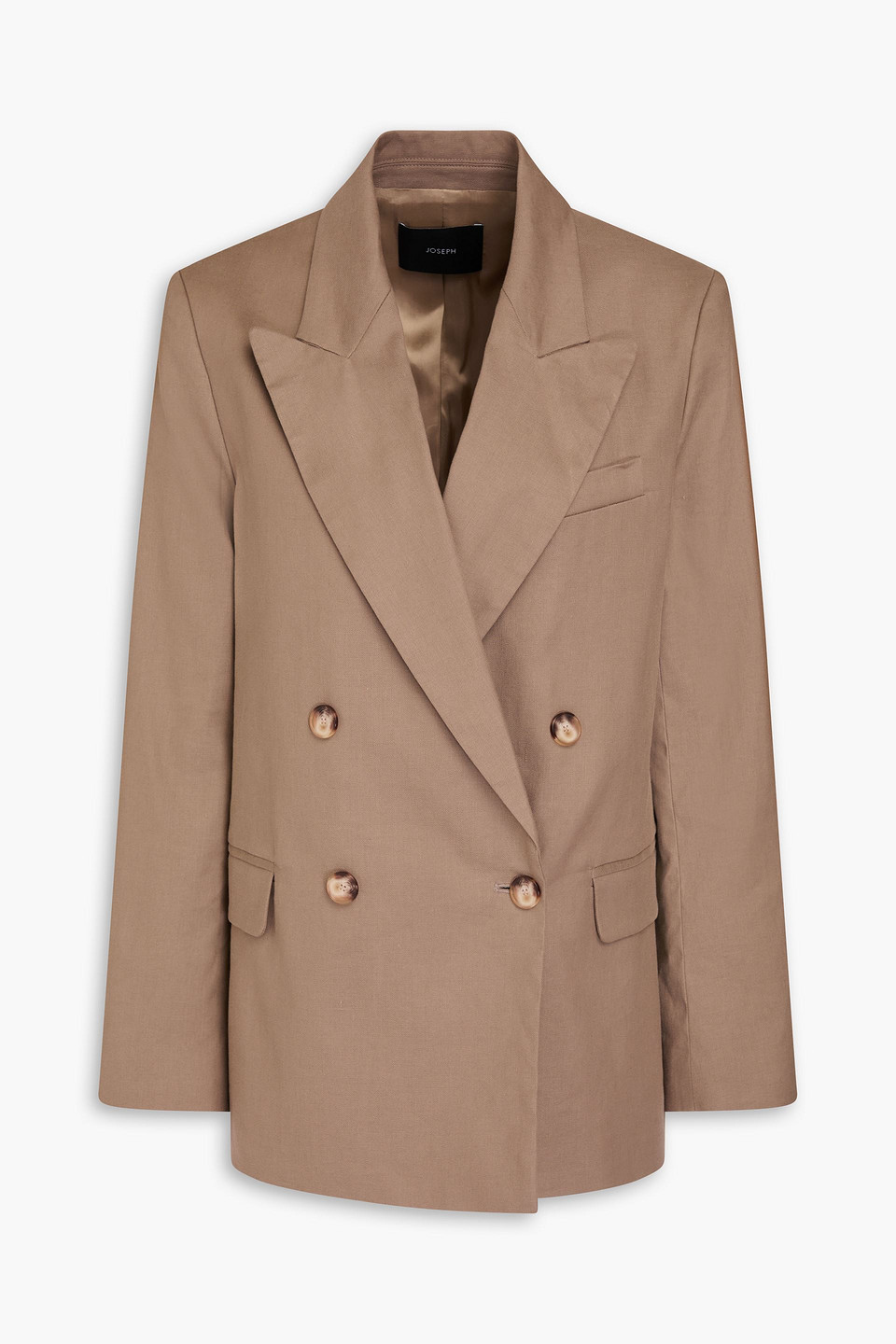 Joseph Jaden Double-breasted Linen-blend Twill Blazer
