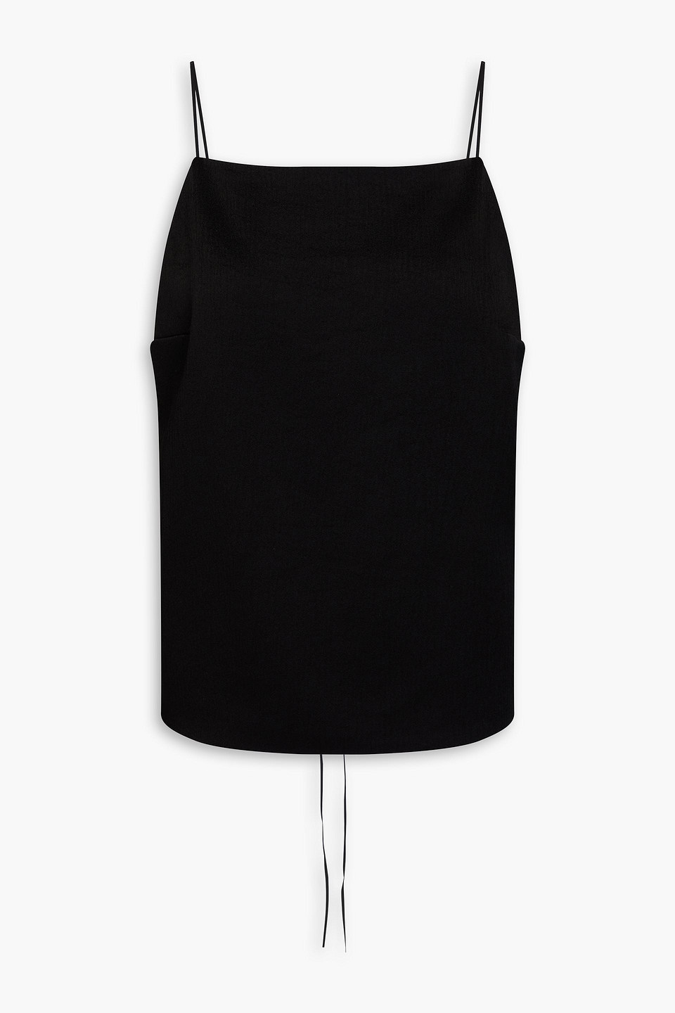 Joseph Baste Textured-crepe Top In Black