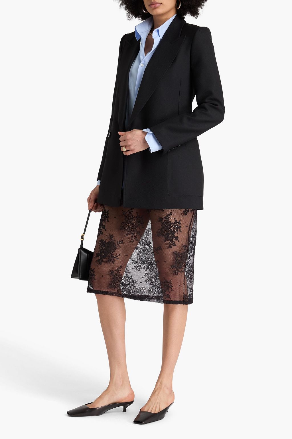 JOSEPH Florian double-breasted wool-blend twill blazer