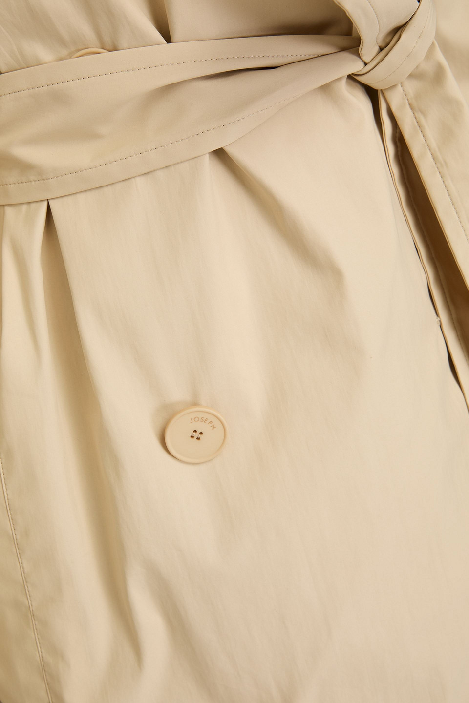 Joseph Cambrai Belted Cotton-blend Trench Coat In Neutral