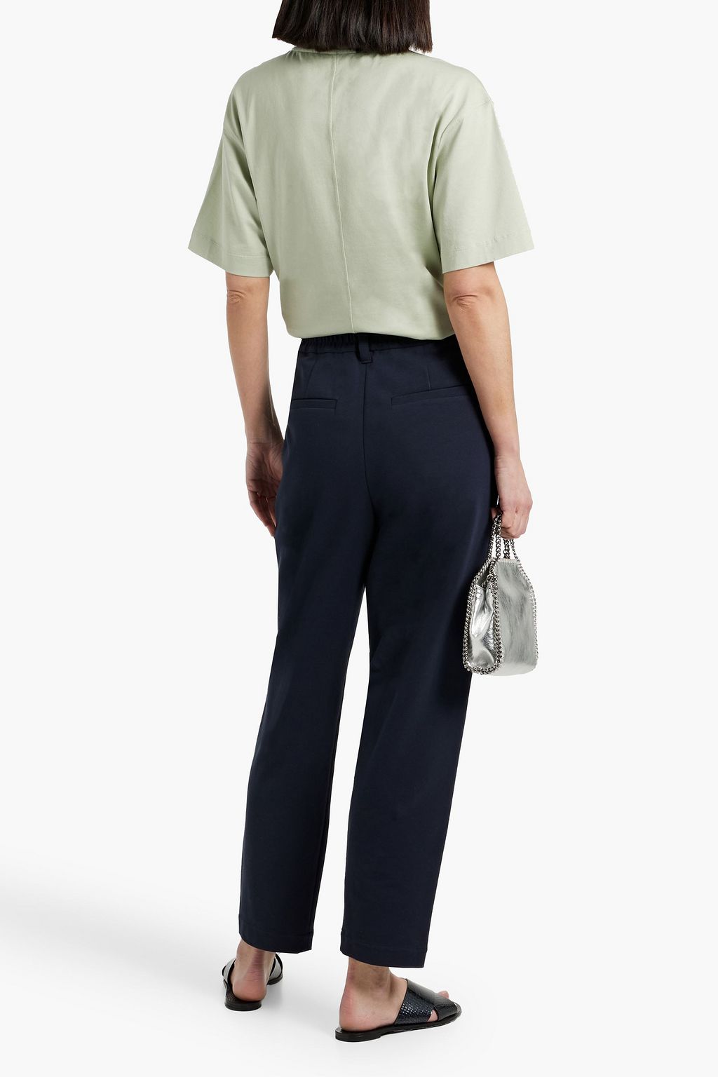 BRUNELLO CUCINELLI Bead-embellished cotton-jersey T-shirt