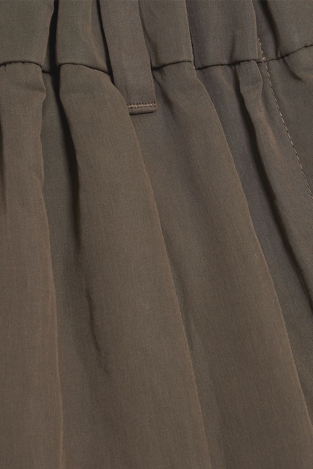 BRUNELLO CUCINELLI Pleated cotton-organdie shorts