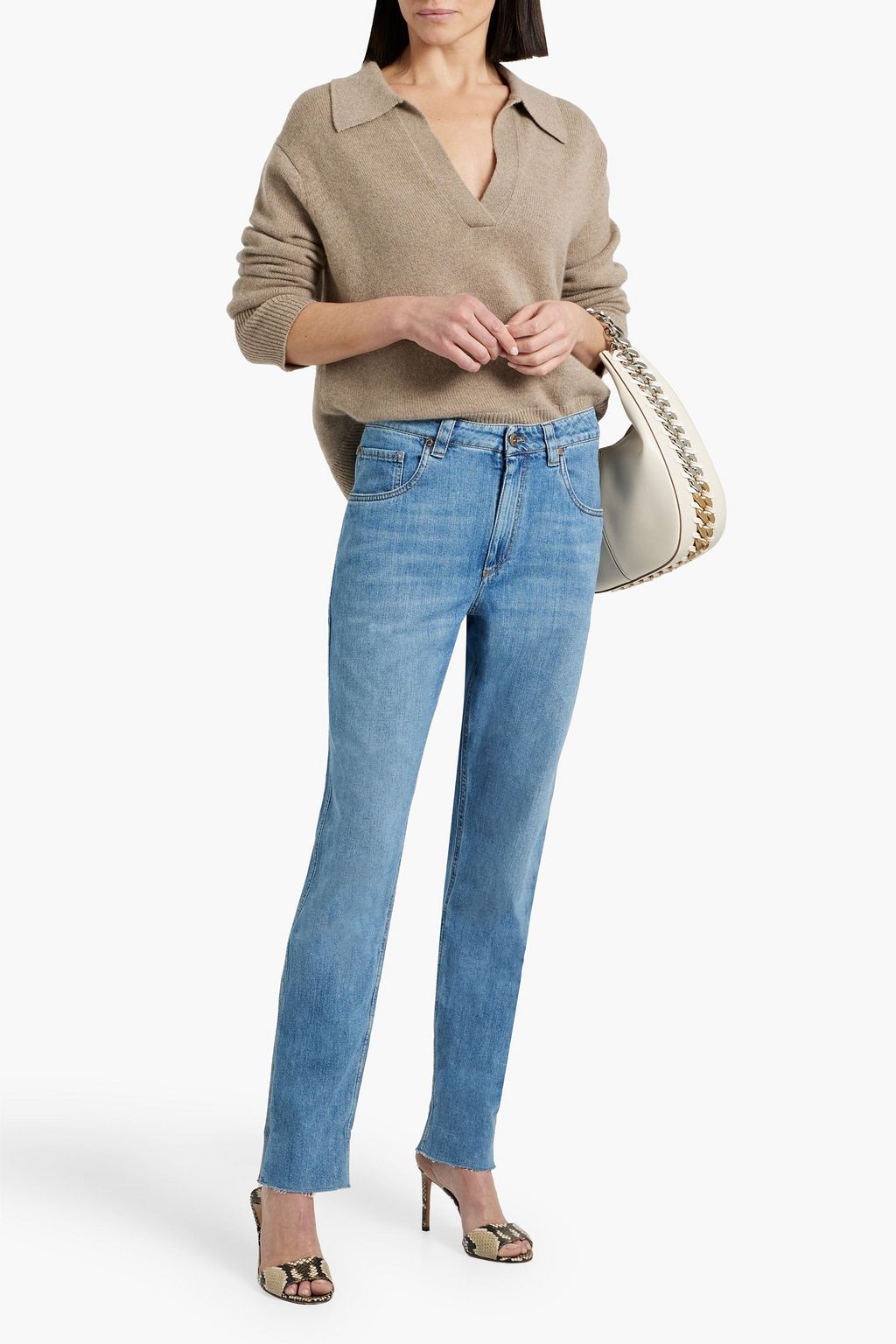 BRUNELLO CUCINELLI High-rise straight-leg jeans
