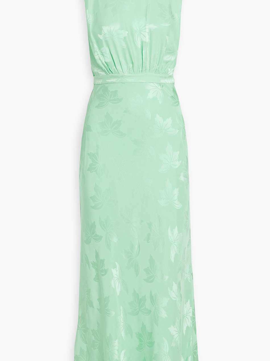 fleur silk-jacquard maxi dress