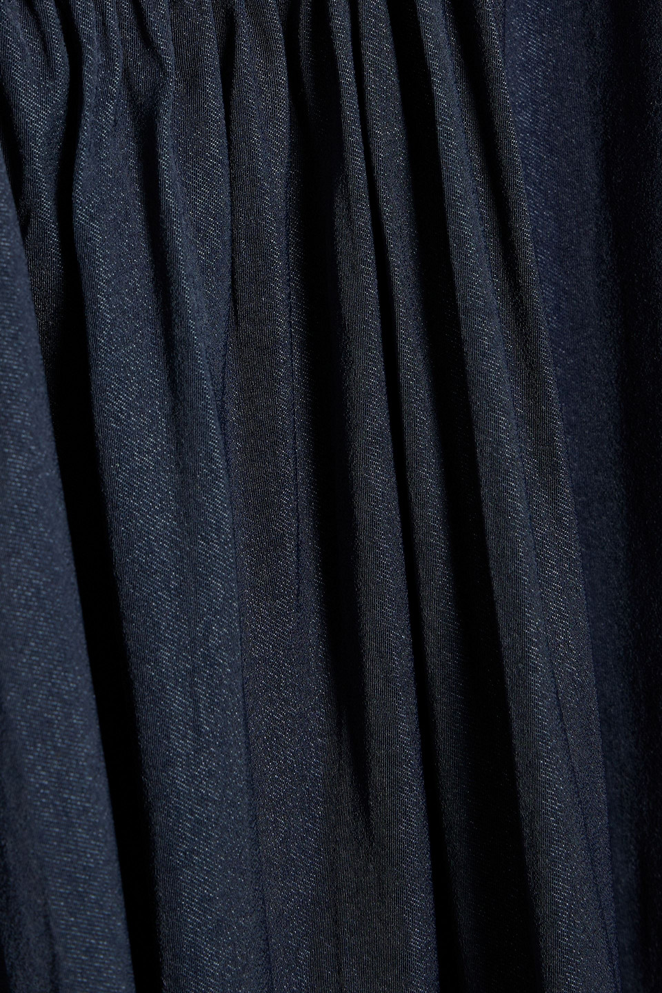 Shop Maje Cutout Satin Midi Dress In Navy